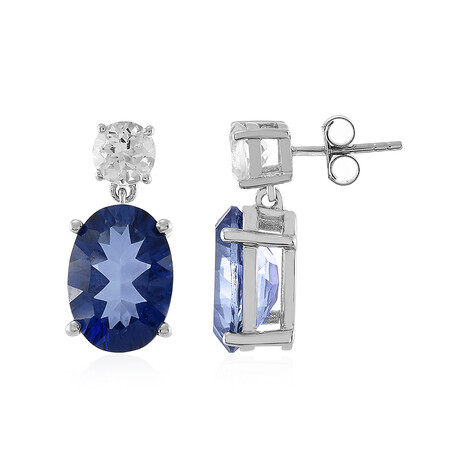 Orecchini in argento con Topazio Blu Royal