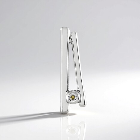 Ciondolo in argento con Diamante Giallo I3 (MONOSONO COLLECTION)