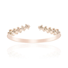 9K SI1 Argyle Rose De France Diamond Gold Ring