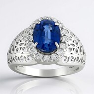 Anello in argento con Cianite del Nepal (SAELOCANA)