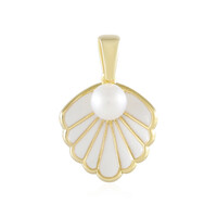 Ciondolo in argento con Perla d'Acqua Dolce Bianca (Adela Silber)