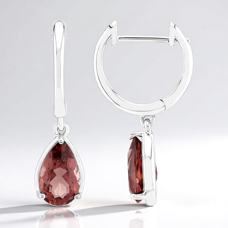 Orecchini in argento con Apatite Rossa