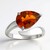 Anello in argento con Citrino Madeira (de Melo Essence)