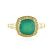 Anello in argento con Onice Verde