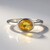 Anello in argento con Citrino