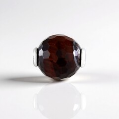 Ciondolo in argento con Occhio di Tigre Rosso