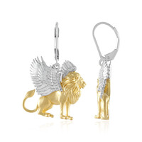 Boucles d'oreilles en argent et Diamant I1 couleur (I) (Gems en Vogue)