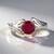 Anello in argento con Rubino del Madagascar