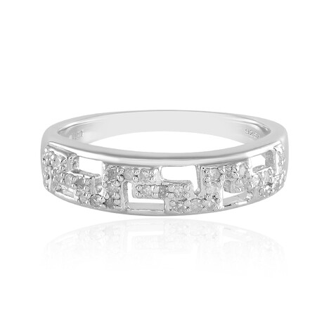 I2 (I) Diamant-Silberring