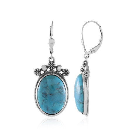 Pendientes en plata con Turquesa de Kingman (Desert Chic)