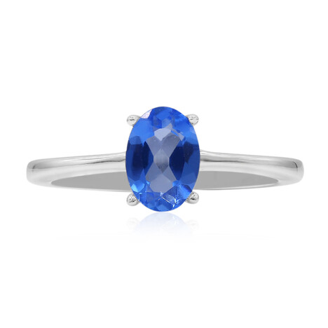 Anello in argento con Topazio Blu Indaco