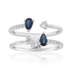 Bague en or et Saphir de Ceylan