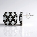Orecchini in argento con Spinello Nero