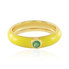 Anello in argento con Smeraldo Russo