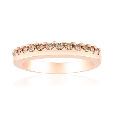 9K SI1 Argyle Rose De France Diamond Gold Ring (Annette)