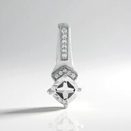 Ciondolo in argento con Topazio Bianco
