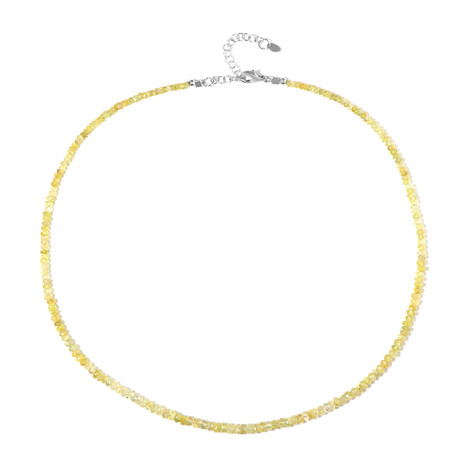 Collar en plata con Berilo amarillo