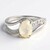 Anello in argento con Pietra del Sole Argentata