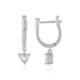 Boucles d'oreilles en argent et Topaze blanche