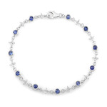 Nepalesischer Kyanit-Silberarmband