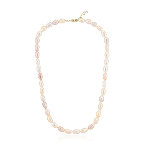 Zilveren halsketting met zoetwater kweekparels (TPC)