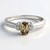 Anello in argento con Zircone Cannella