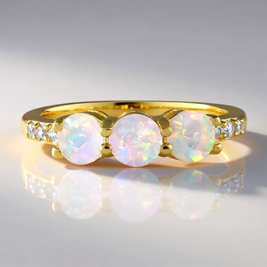 Welo-Opal-Silberring