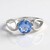Anello in argento con Fluorite Cangiante