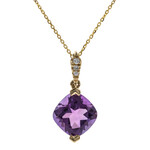 Collana in oro con Ametista