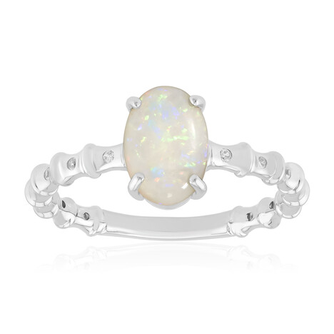 Australischer Opal-Silberring