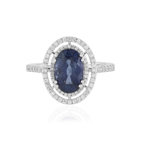 Blauer Ceylon-Saphir-Goldring