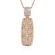 Collana in argento con Calcedonio Bianco (KM by Juwelo)