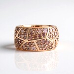 Anello in argento con Zircone Champagne (KM by Juwelo)