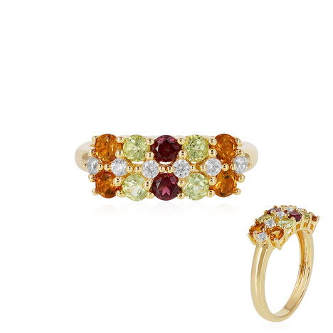 Anillo en plata con Rodolita