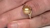 Gouden ring met een gouden zuidzee parel (CIRARI)