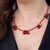 Collana in argento con Diaspro Rosso  (Riya)