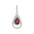 Mozambique Garnet Silver Pendant