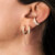 Zirkon-Silberohrringe (M de Luca)