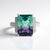 Anello in argento con Fluorite Bicolore
