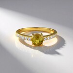 Anello in argento con Sfene