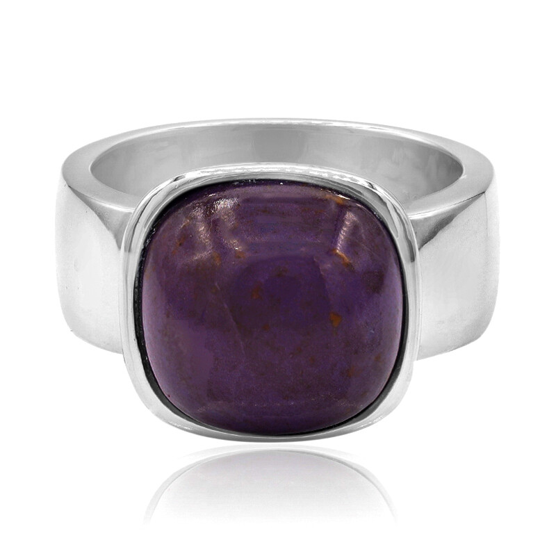 Anello di giada turca in argento sterling da 7,05 carati, taglio a