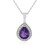 Amethyst Silver Necklace