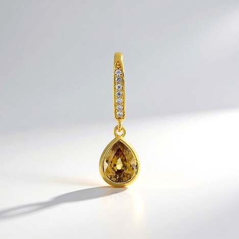 Pendentif en argent et Zircon jaune