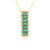 Zambian Emerald Silver Necklace (Gems en Vogue)