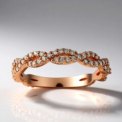 Anello in oro con Diamante Rose de France SI1 di Argyle (Annette)