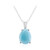 Collana in argento con Larimar