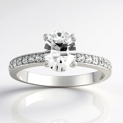 Anello in argento con Topazio Bianco
