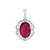 9K Madagascar Ruby Gold Pendant (SUHANA)