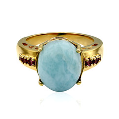 Anello in argento con Larimar