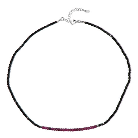 Edelstein-Silberhalskette